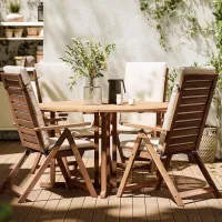 Набор мебели для террасы Ikea Nammaro/Froson/Duvholmen Дерево / Дерево / Дерево / Светло-коричневый photo 5