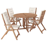 Набор мебели для террасы Ikea Nammaro/Kuddarna Дерево / Дерево / Дерево / Светло-коричневый