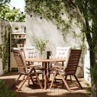 Set mobilă terasă Ikea Nammaro/Kuddarna Lemn / Lemn / Lemn / Light Brown photo 6