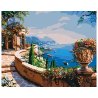 Картина по номерам BrushMe Вид на залив BS7615FC 50 x 40 см / Горизонтальная