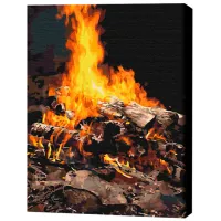 Картина по номерам BrushMe Костёр BS21741FC 50 x 40 см / Вертикальная photo 3