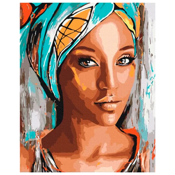 Картина по номерам BrushMe Портрет африканской женщины BS51956FC 50 x 40 см / Вертикальная photo 1 Картина по номерам BrushMe Портрет африканской женщины BS51956FC 50 x 40 см / Вертикальная photo 1