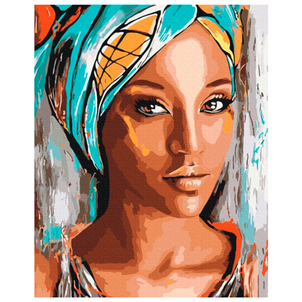 Картина по номерам BrushMe Портрет африканской женщины BS51956FC 50 x 40 см / Вертикальная photo 1 Картина по номерам BrushMe Портрет африканской женщины BS51956FC 50 x 40 см / Вертикальная photo 1