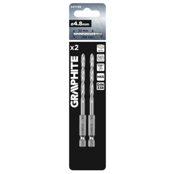Set de burghie Graphite 54T708 Oțel photo 2