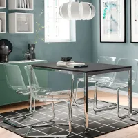 Кухонный стол зафиксированный Ikea Torsby LDSP/ Серый photo 3