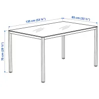 Кухонный стол зафиксированный Ikea Torsby LDSP/ Серый photo 7