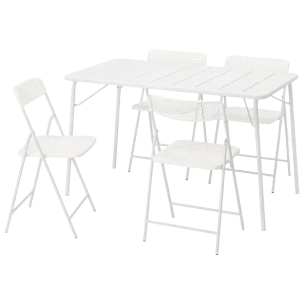 Set mobilă terasă Ikea Torparo Metal / Plastic / Plastic / White photo 1 Set mobilă terasă Ikea Torparo Metal / Plastic / Plastic / White photo 1
