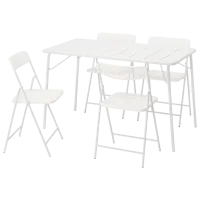 Набор мебели для террасы Ikea Torparo Металл / Пластик / Пластик / Белый
