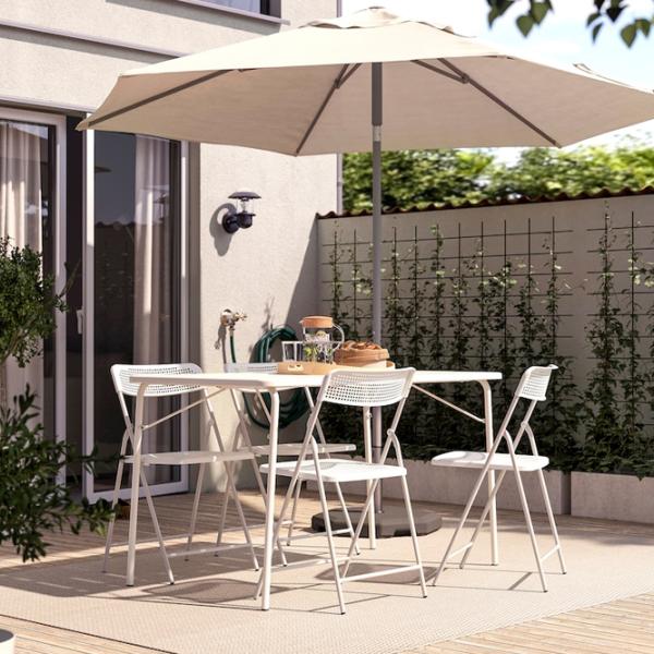 Set mobilă terasă Ikea Torparo Metal / Plastic / Plastic / White photo 5 Set mobilă terasă Ikea Torparo Metal / Plastic / Plastic / White photo 5