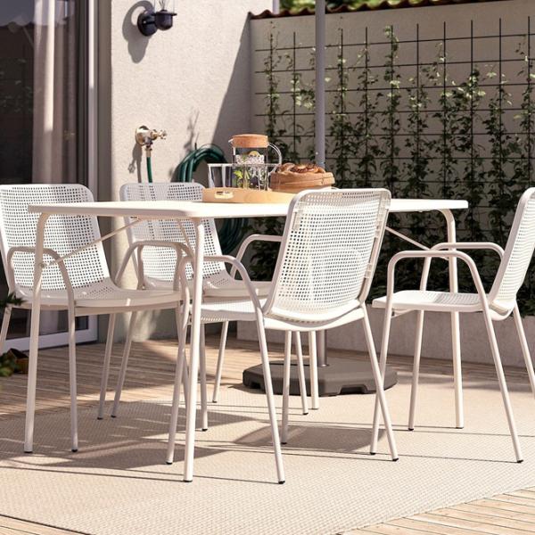 Set mobilă terasă Ikea Torparo Metal / Plastic / Plastic / White photo 6 Set mobilă terasă Ikea Torparo Metal / Plastic / Plastic / White photo 6