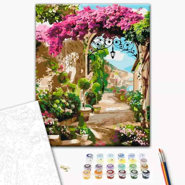 Картина по номерам BrushMe Арка из цветов BS53739 50 x 40 см / Вертикальная photo 2 Картина по номерам BrushMe Арка из цветов BS53739 50 x 40 см / Вертикальная photo 2