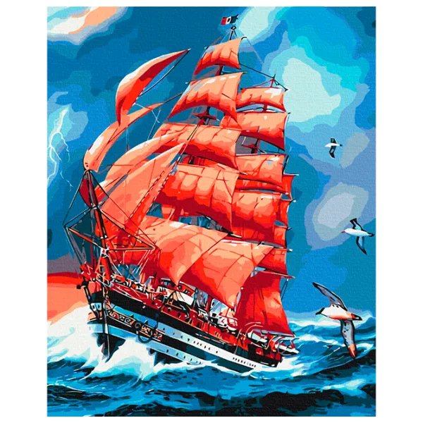 Pictură pe numere BrushMe Pânze purpurii BS8794 50 x 40 cm / Verticală photo 1