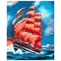 Pictură pe numere BrushMe Pânze purpurii BS8794 50 x 40 cm / Verticală