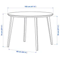 Masă de bucătărie fixă Ikea Lisabo PAL/ Stejar Sonoma photo 6