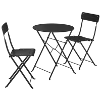 Набор мебели для террасы Ikea Sundso Пластик / Пластик / Пластик / Черный