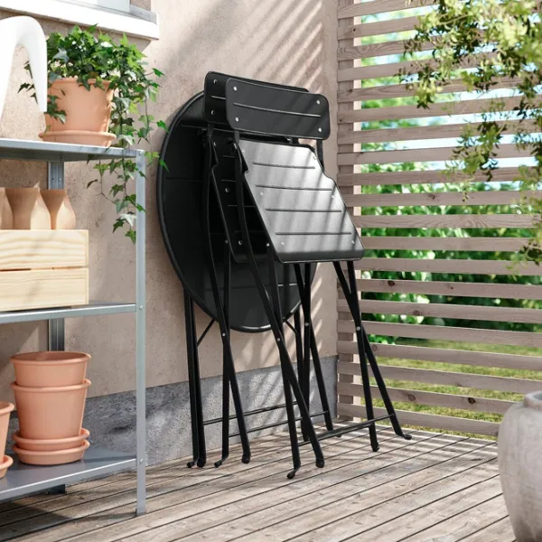 Set mobilă terasă Ikea Sundso Plastic / Plastic / Plastic / Black photo 8 Set mobilă terasă Ikea Sundso Plastic / Plastic / Plastic / Black photo 8