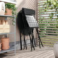 Набор мебели для террасы Ikea Sundso Пластик / Пластик / Пластик / Черный photo 8