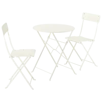 Набор мебели для террасы Ikea Sundso Пластик / Пластик / Пластик / Белый