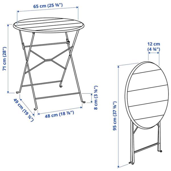 Set mobilă terasă Ikea Sundso Plastic / Plastic / Plastic / White photo 4 Set mobilă terasă Ikea Sundso Plastic / Plastic / Plastic / White photo 4