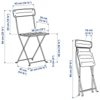 Набор мебели для террасы Ikea Sundso Пластик / Пластик / Пластик / Белый photo 5