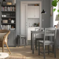 Masă de bucătărie fixă Ikea Hauga PAL/ Gray photo 2