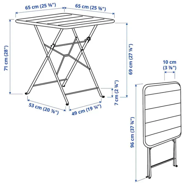 Set mobilă terasă Ikea Sundso Metal / Metal / Metal / Antracite photo 4 Set mobilă terasă Ikea Sundso Metal / Metal / Metal / Antracite photo 4