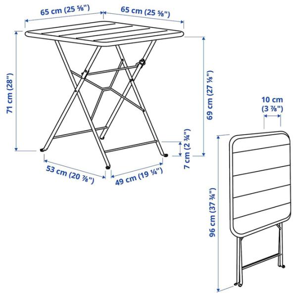 Set mobilă terasă Ikea Sundso Metal / Metal / Metal / Antracite photo 4 Set mobilă terasă Ikea Sundso Metal / Metal / Metal / Antracite photo 4