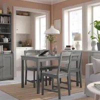 Кухонный стол зафиксированный Ikea Hauga ДСП/ Серый photo 2