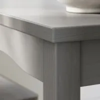 Кухонный стол зафиксированный Ikea Hauga ДСП/ Серый photo 5