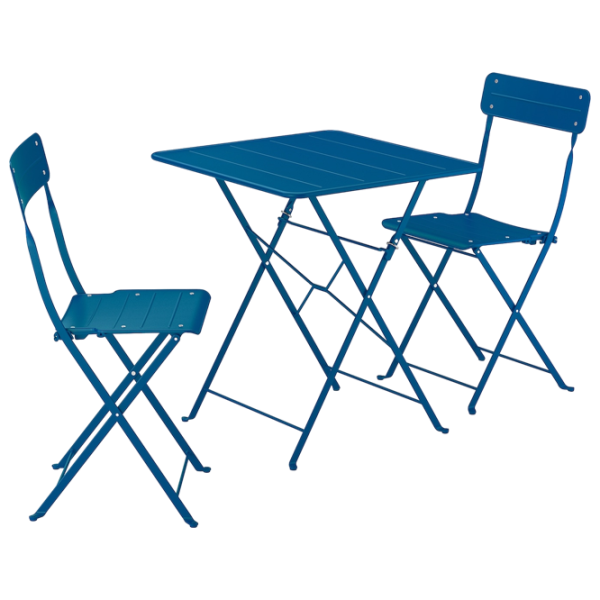 Set mobilă terasă Ikea Sundso Metal / Metal / Metal / Dark Blue photo 1 Set mobilă terasă Ikea Sundso Metal / Metal / Metal / Dark Blue photo 1