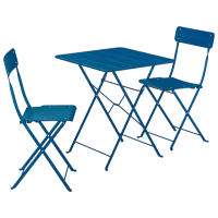 Набор мебели для террасы Ikea Sundso Металл / Металл / Металл / Тёмно синий