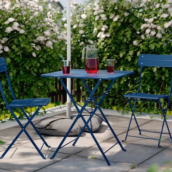 Set mobilă terasă Ikea Sundso Metal / Metal / Metal / Dark Blue photo 7 Set mobilă terasă Ikea Sundso Metal / Metal / Metal / Dark Blue photo 7