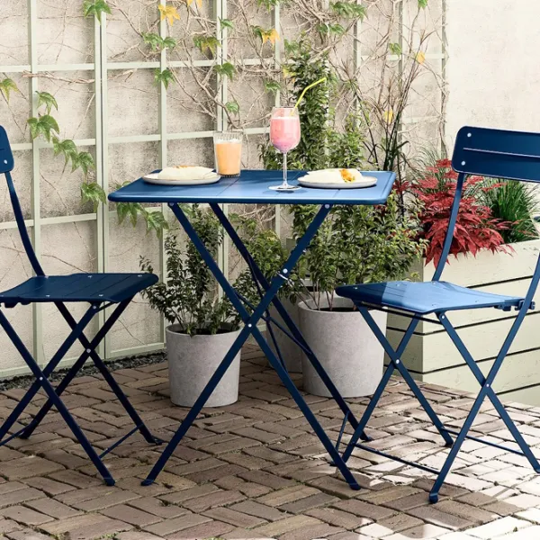 Set mobilă terasă Ikea Sundso Metal / Metal / Metal / Dark Blue photo 8 Set mobilă terasă Ikea Sundso Metal / Metal / Metal / Dark Blue photo 8