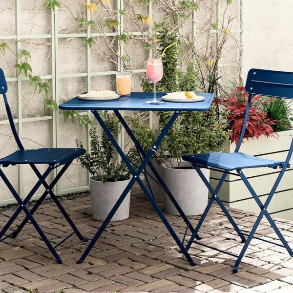 Set mobilă terasă Ikea Sundso Metal / Metal / Metal / Dark Blue photo 8 Set mobilă terasă Ikea Sundso Metal / Metal / Metal / Dark Blue photo 8