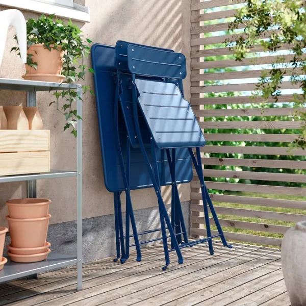 Set mobilă terasă Ikea Sundso Metal / Metal / Metal / Dark Blue photo 9 Set mobilă terasă Ikea Sundso Metal / Metal / Metal / Dark Blue photo 9