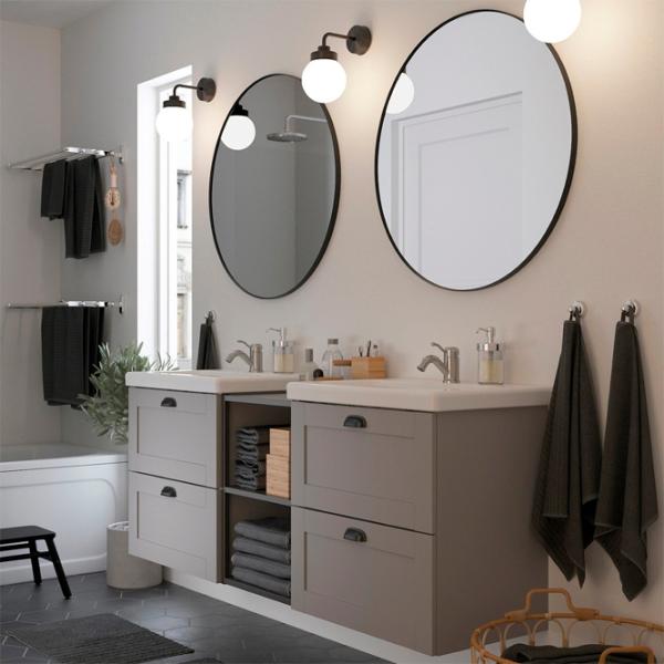 Зеркало для ванной Ikea Lindbyn  Стекло / Круглая photo 4 Зеркало для ванной Ikea Lindbyn  Стекло / Круглая photo 4