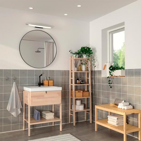 Зеркало для ванной Ikea Lindbyn  Стекло / Круглая photo 7 Зеркало для ванной Ikea Lindbyn  Стекло / Круглая photo 7