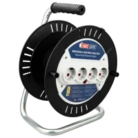 Удлинитель на катушке Horoz Roll без кабеля Черный