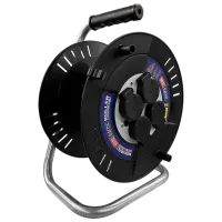 Prelungitor pe tambur Horoz Roll 3 fără cablu Black