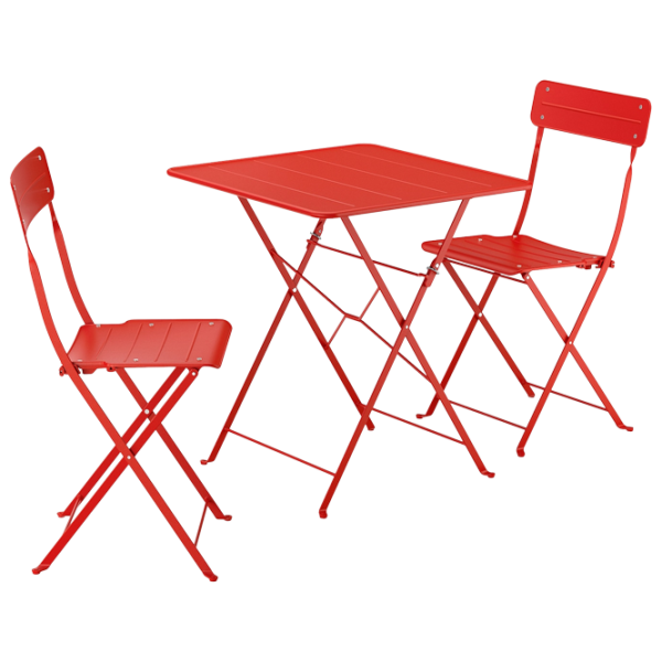 Set mobilă terasă Ikea Sundso Metal / Metal / Metal / Red photo 1 Set mobilă terasă Ikea Sundso Metal / Metal / Metal / Red photo 1