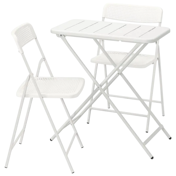 Набор мебели для террасы Ikea Torparo Пластик / Пластик / Пластик / Белый photo 1