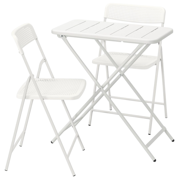 Набор мебели для террасы Ikea Torparo Пластик / Пластик / Пластик / Белый photo 1