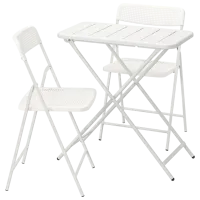 Набор мебели для террасы Ikea Torparo Пластик / Пластик / Пластик / Белый