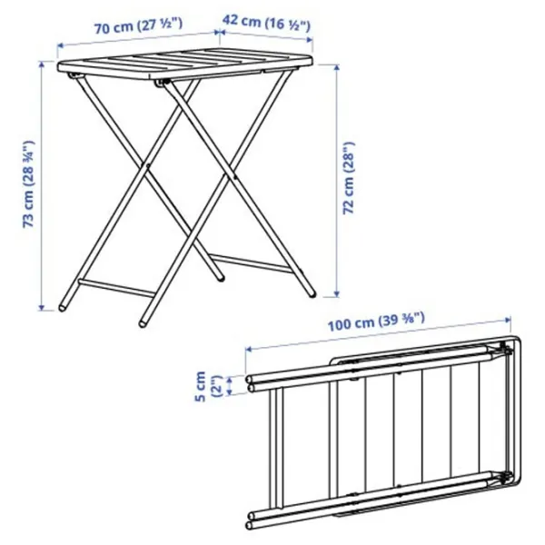 Набор мебели для террасы Ikea Torparo Пластик / Пластик / Пластик / Белый photo 4