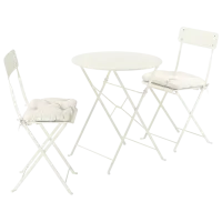 Set mobilă terasă Ikea Sundso/Kuddarna Poliester / Plastic / Plastic / White