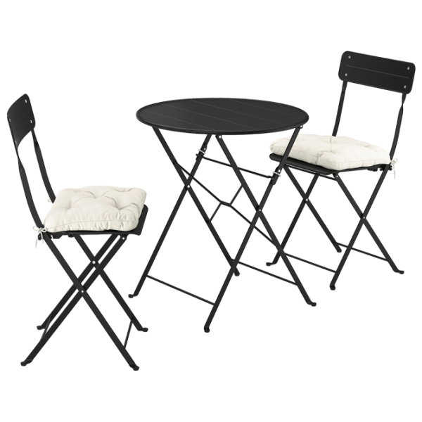 Set mobilă terasă Ikea Sundso/Kuddarna Plastic / Metal / Metal / Black photo 1 Set mobilă terasă Ikea Sundso/Kuddarna Plastic / Metal / Metal / Black photo 1
