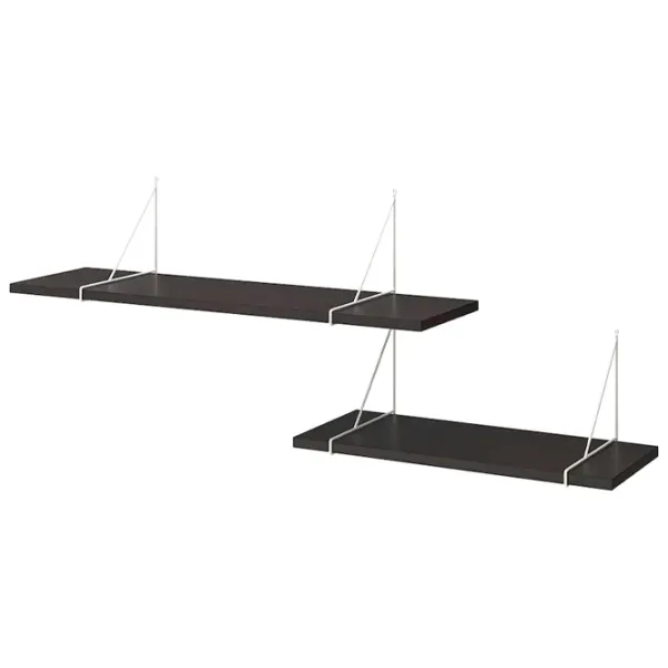 Rafturi Ikea Bergshult/Pershult PAL / Negru-maro photo 1 Rafturi Ikea Bergshult/Pershult PAL / Negru-maro photo 1