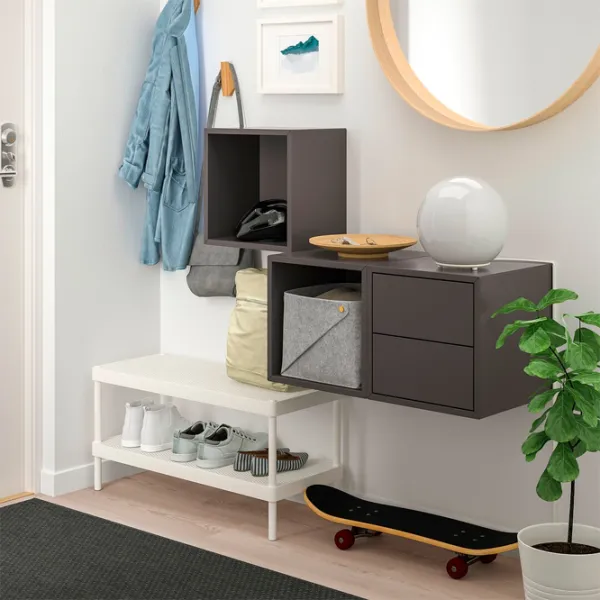 Полки Ikea Eket ДСП / Тёмно-серый photo 2