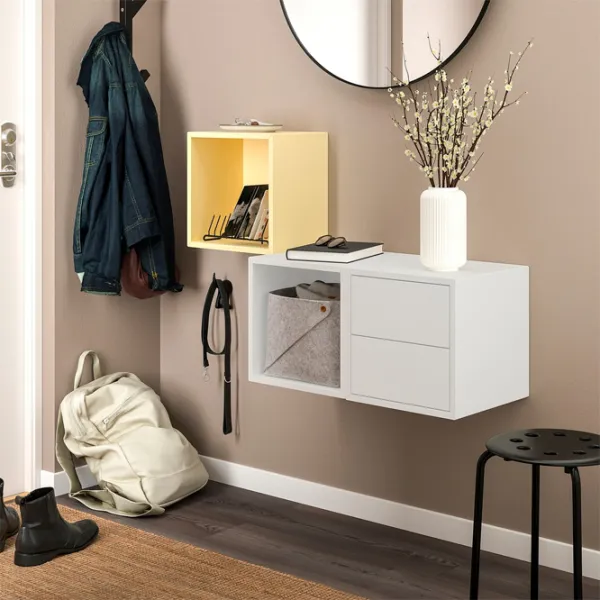 Rafturi Ikea Eket PAL / Galben-deshis-Alb photo 2 Rafturi Ikea Eket PAL / Galben-deshis-Alb photo 2
