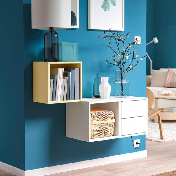 Rafturi Ikea Eket PAL / Galben-deshis-Alb photo 3 Rafturi Ikea Eket PAL / Galben-deshis-Alb photo 3